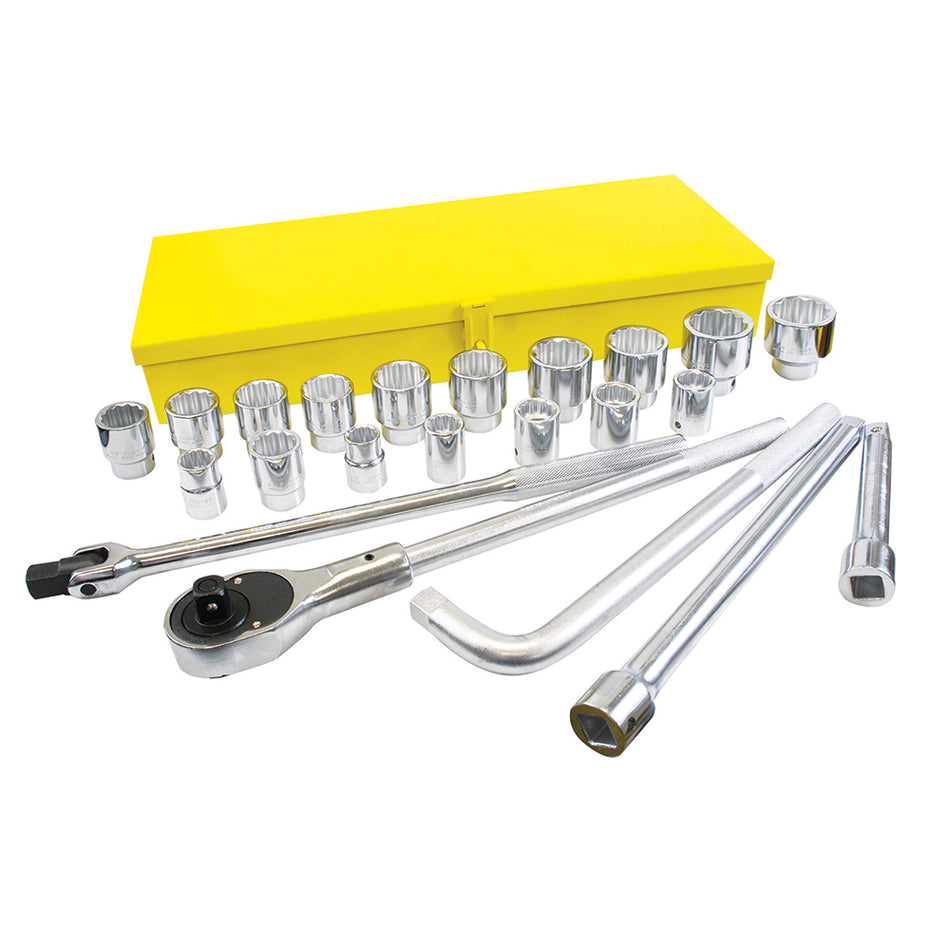 Juego de dados y accesorios cuadro de 3/4" en pulgadas, 23 piezas Surtek 105605