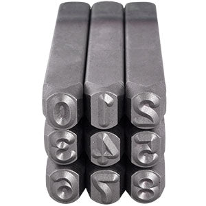 JGO DE NUMEROS 1/4" GOLPE DE ACERO 6mm DOGOTULS SP2045