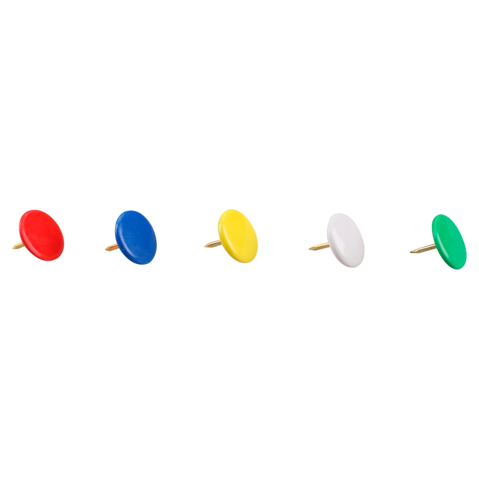 Chinches con cabeza cubierta de PVC de colores, 100 piezas Foy CHI00