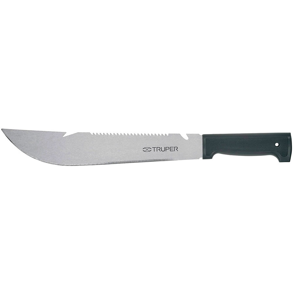 Machete rambo 12' cacha inyectada negra,