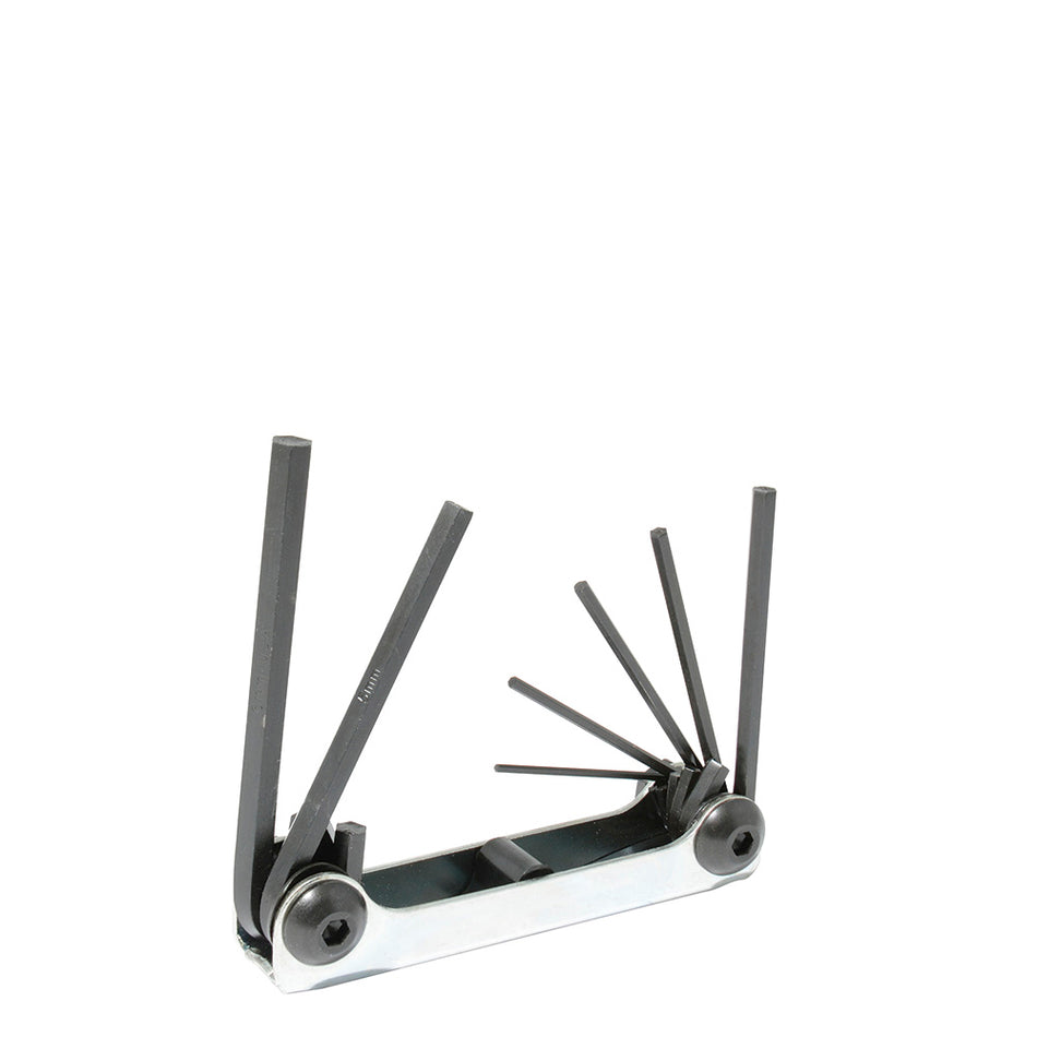 Juego de llaves hexagonales tipo navaja métricas 1.5 a 6 mm estuche metálico, 7 pz Urrea 4974