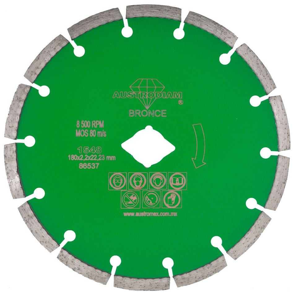 Disco de diamante de 180 x 2.2 x 22.23 m
