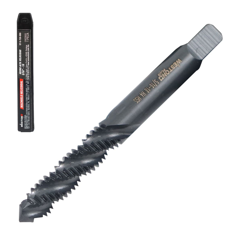 MACHUELO HELICOIDAL 5/16"-18 AAV H4, WES