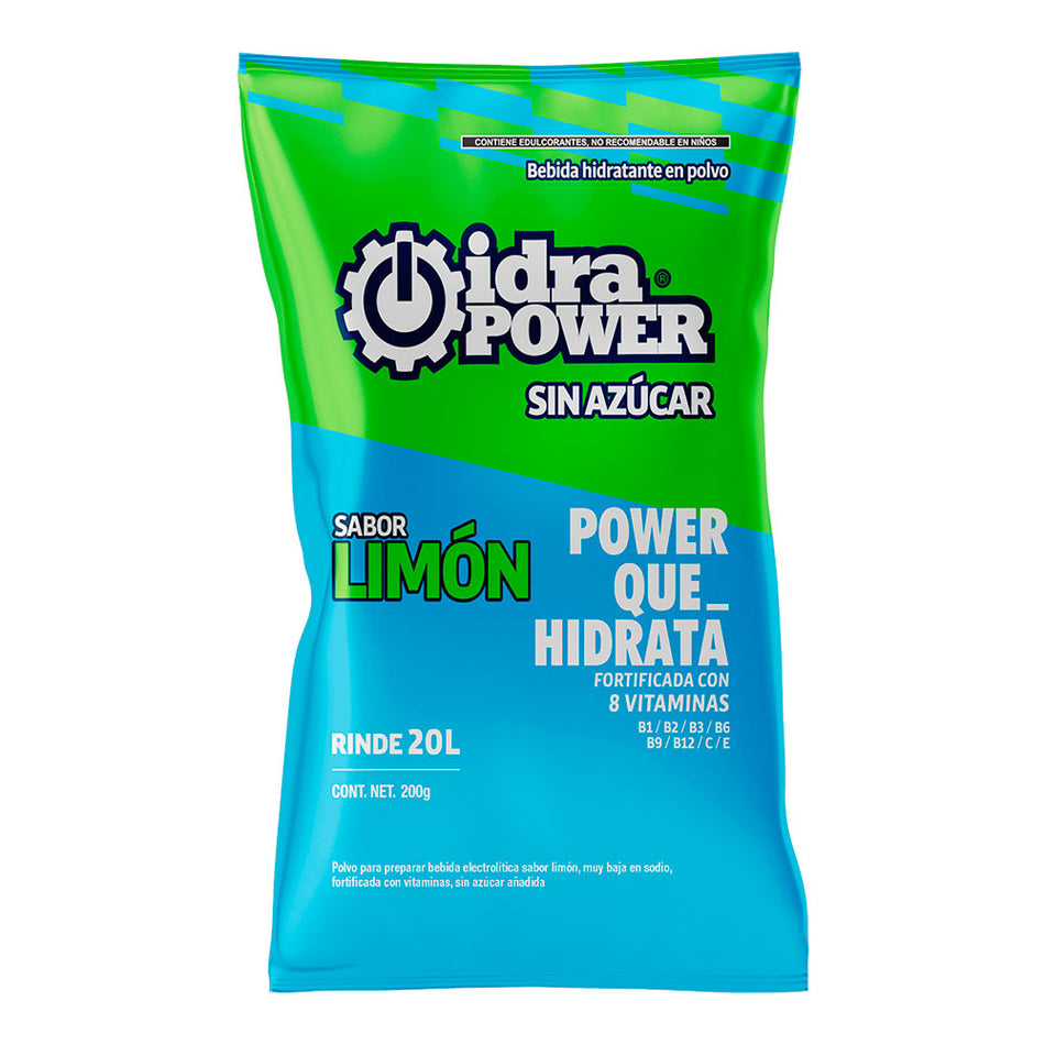 Idrapower sin azúcar Limón, 200g,