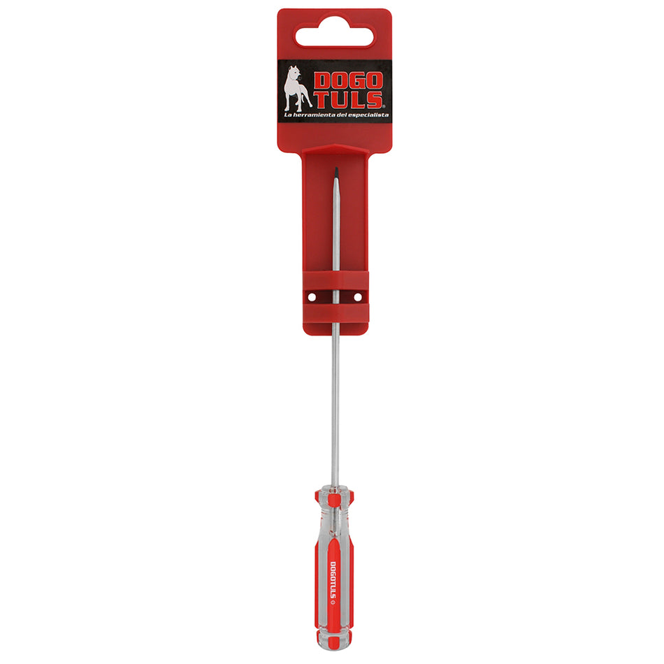 DESARMADOR ACETATO ROJO PLANO 3/16X4 DOGOTULS TO2007
