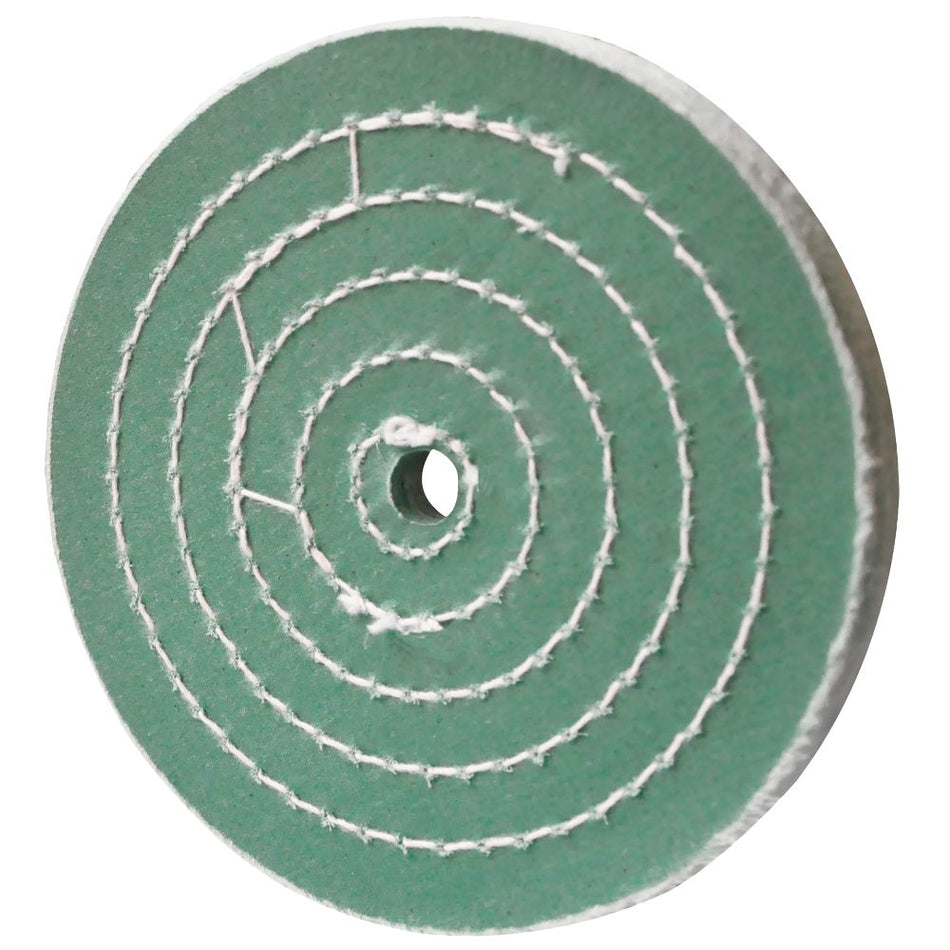 Rueda de fibra de algodón verde para pul
