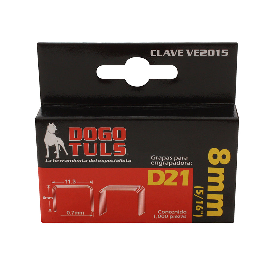 GRAPAS D21 5/16" 8MM (1000 PZS) DOGOTULS VE2015