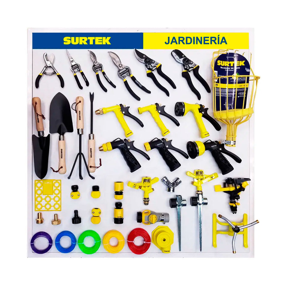 Tabla exhibidora de herramienta para jardinería 80 x 80 cm Surtek TJAR1