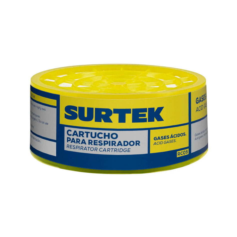 Cartucho para respirador con protección para gases ácidos Surtek RC05