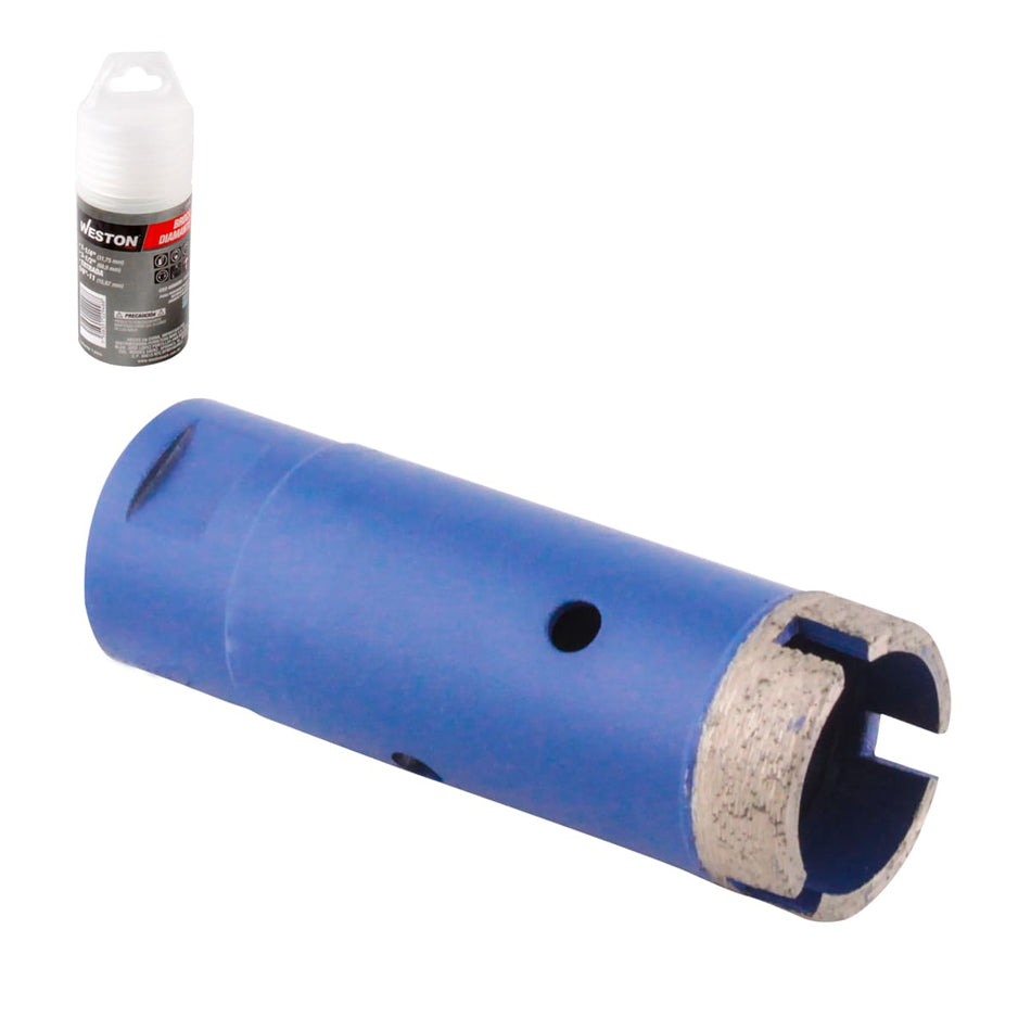 BROCA DE DIAMANTE P/ESMERIL.    1-1/4" x