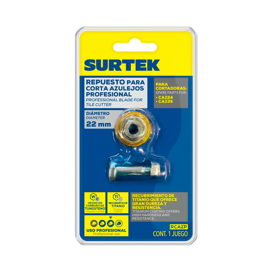 Repuesto de cuchilla para corta azulejos 22 mm CAZ24, CAZ35 Surtek RCAZP