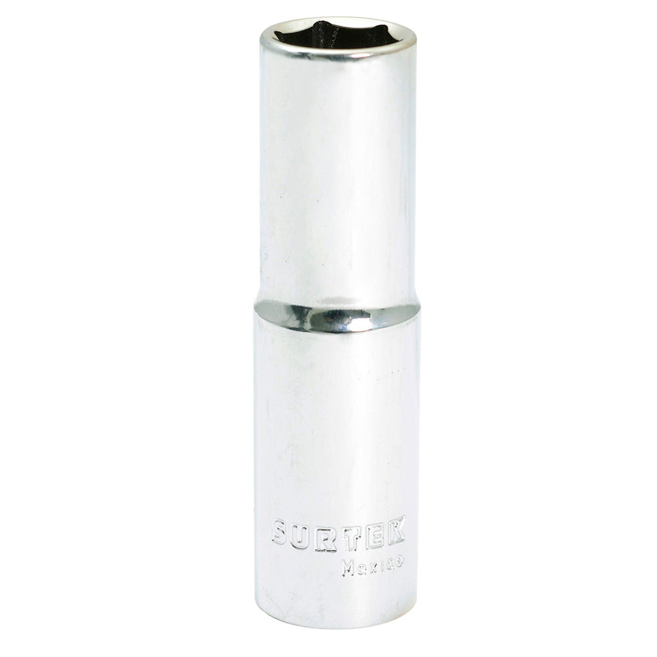 Dado largo cuadro de 1/2", 6 puntas, en pulgadas, 1/2" Surtek F5816HL