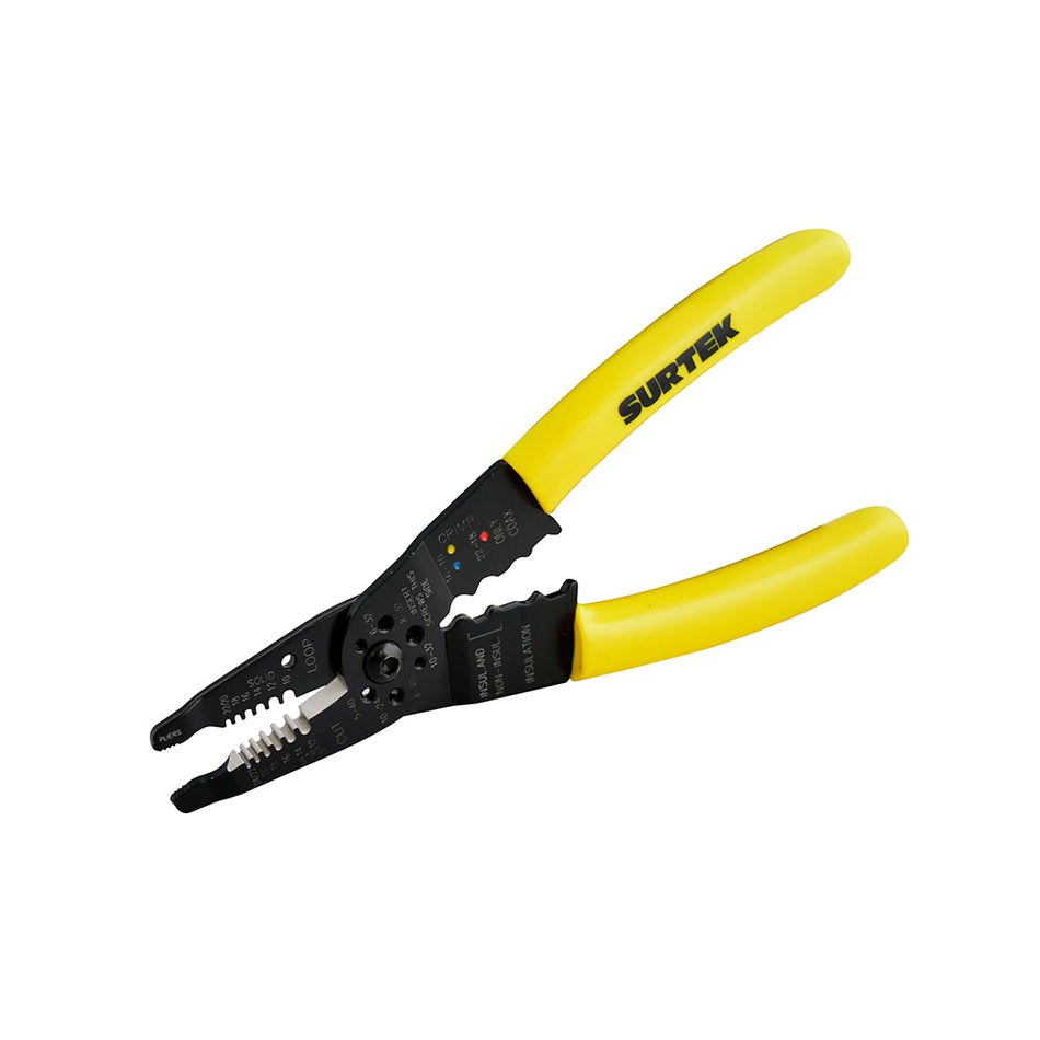 Pinza pelacable 10-22 AWG de  8" Surtek PLC8