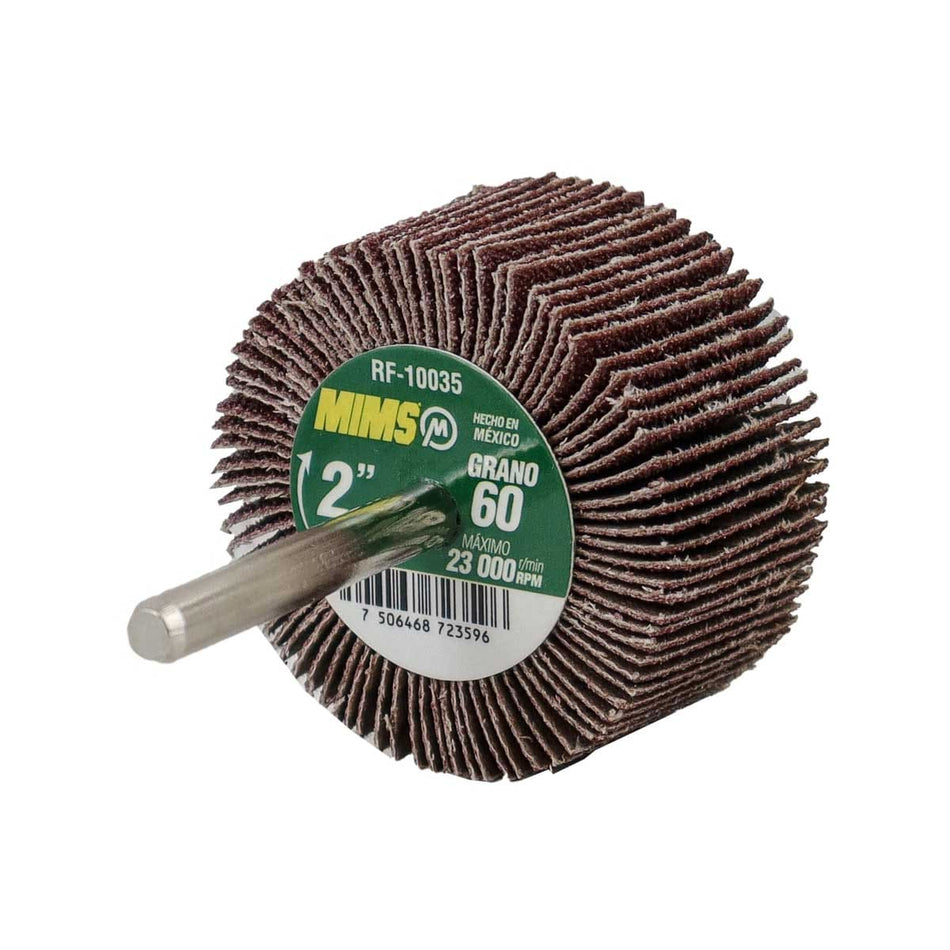RUEDA FLAP MIMS C/VASTAGO (6MM) G60 2 X