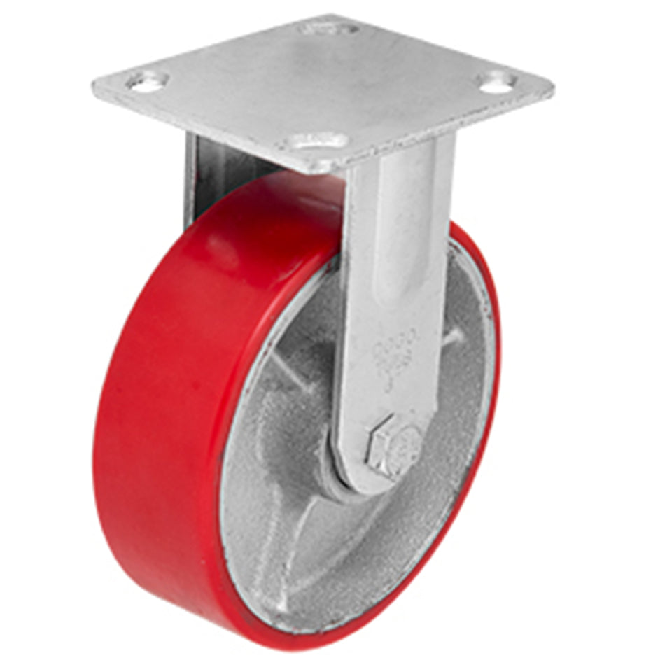 RODAJA FIERRO PU ROJO FIJA 6" DOGOTULS ZF5060