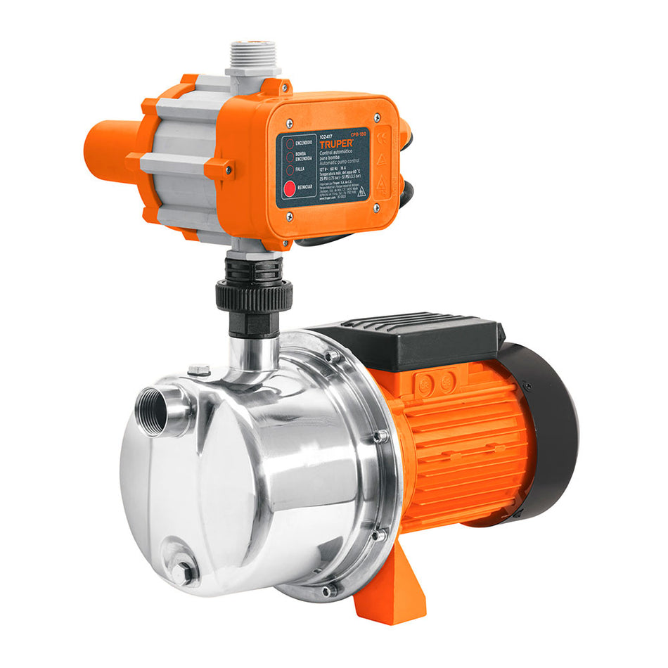 Bomba presurizadora jet acero 1 HP con c