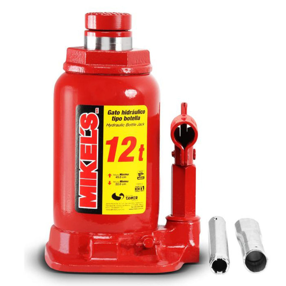 Gato hidráulico de botella con tornillo MIKELS GH-12