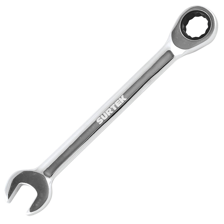 Llave combinada pulido espejo de matraca en pulgadas, 12 puntas, 9/16" Surtek 100538