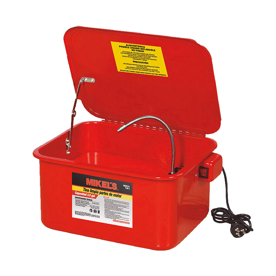 Tina limpia partes (3.5 gal), MIKELS TLM-3
