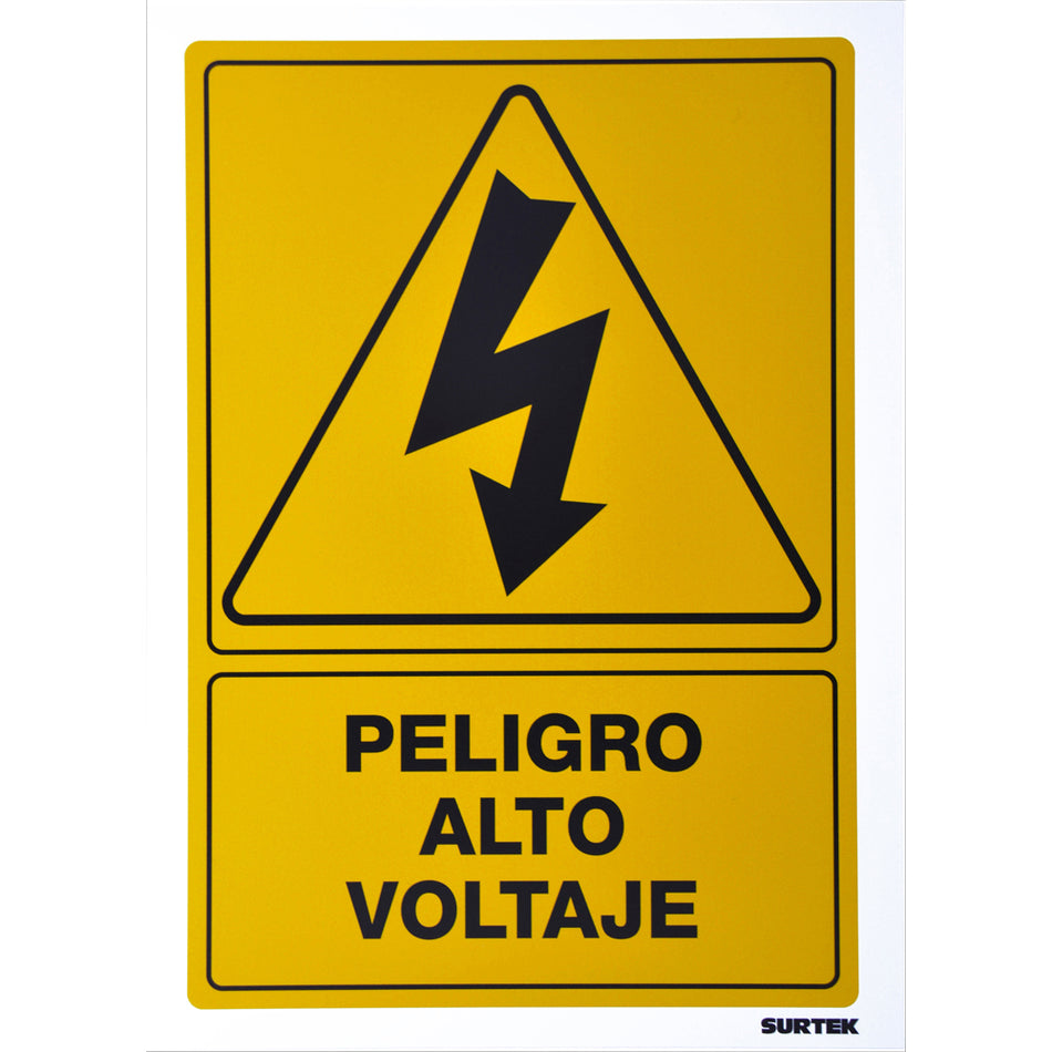 Señal "Peligro alto voltaje" Surtek SES31