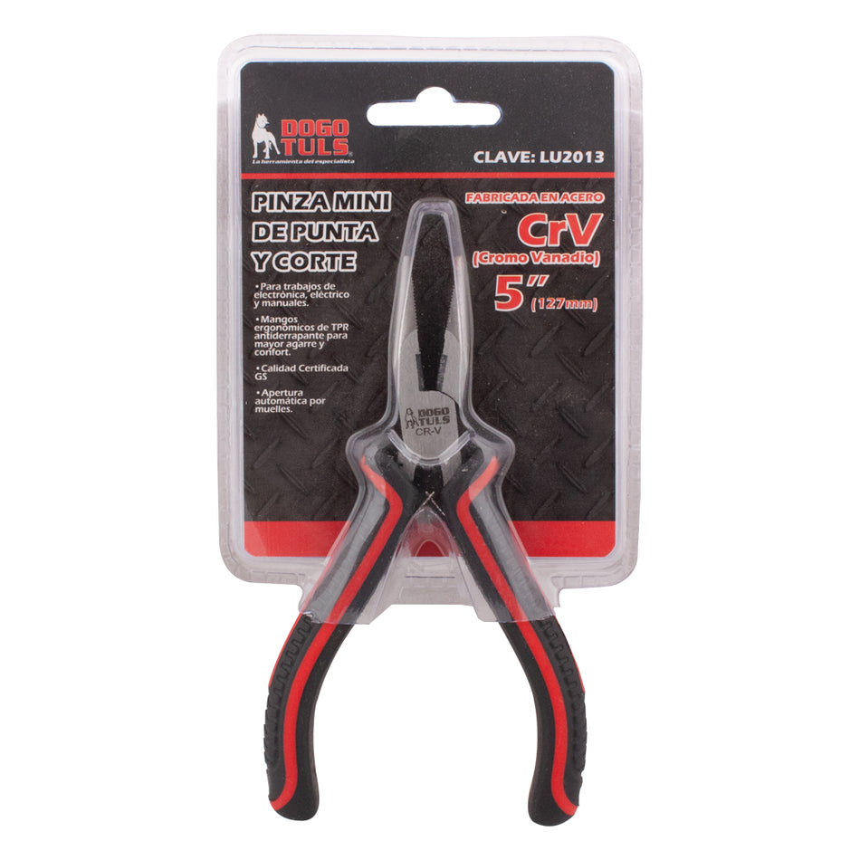 PINZA DE PUNTA Y CORTE MINI CR-V 5" DOGOTULS LU2013