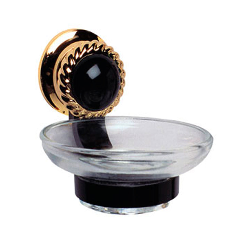 JABONERA LAVABO NEGRO-ORO, RUGO