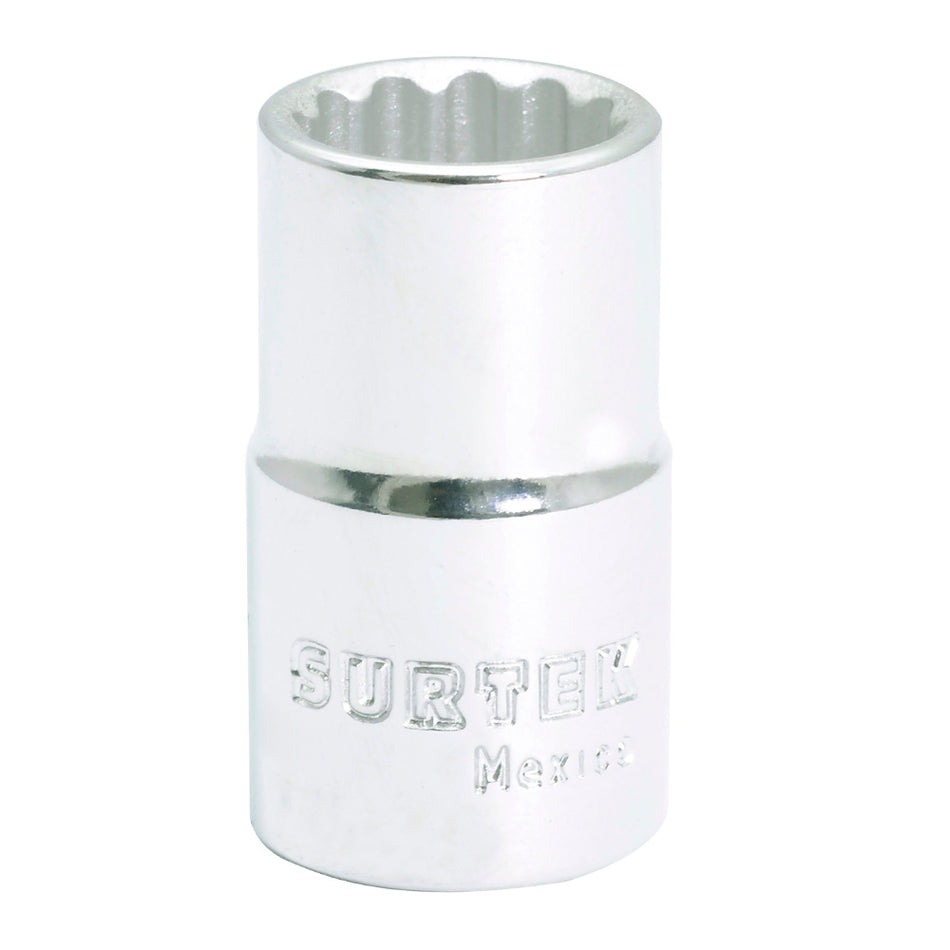 Dado en pulgadas cuadro de 1/2", 12 puntas, 3/8" Surtek F5812