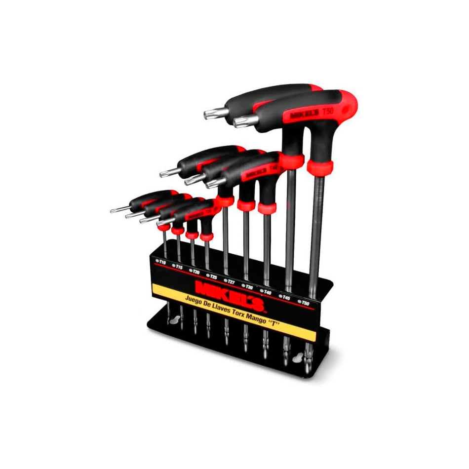 Juego de llaves  torx®, mango "T", MIKELS JLLT-9