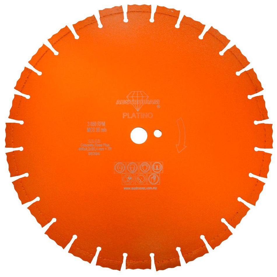 Disco de diamante de 400 x 3.2 x 25.4 mm