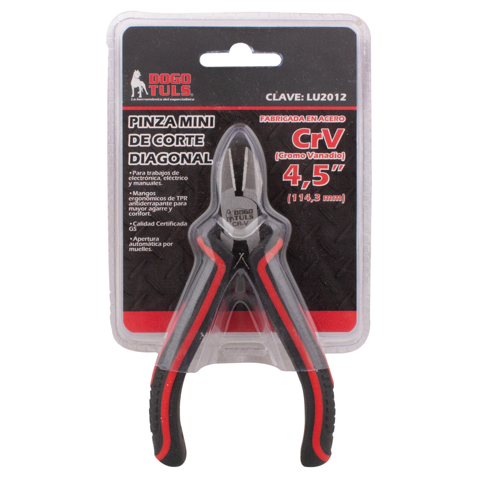 PINZA DE CORTE DIAGONAL MINI CR-V 4,5" DOGOTULS LU2012