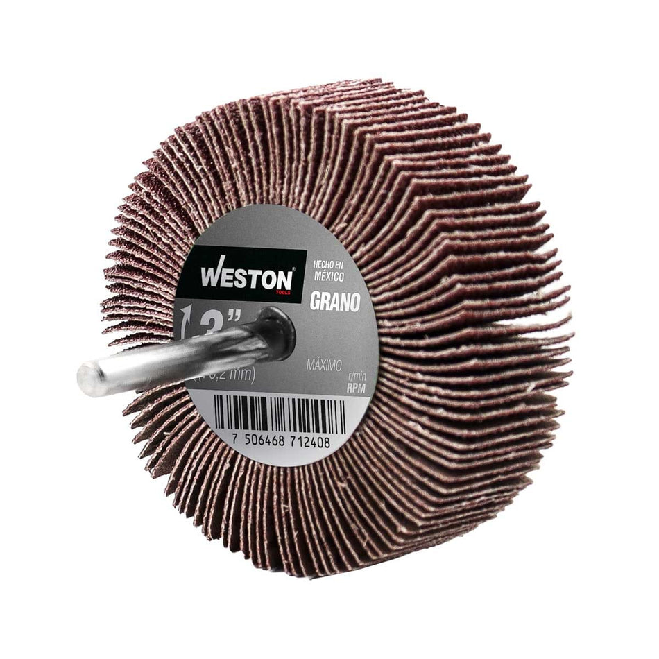 RUEDA FLAP C/VASTAGO A80 3 X 1 X 1/4 (Pr
