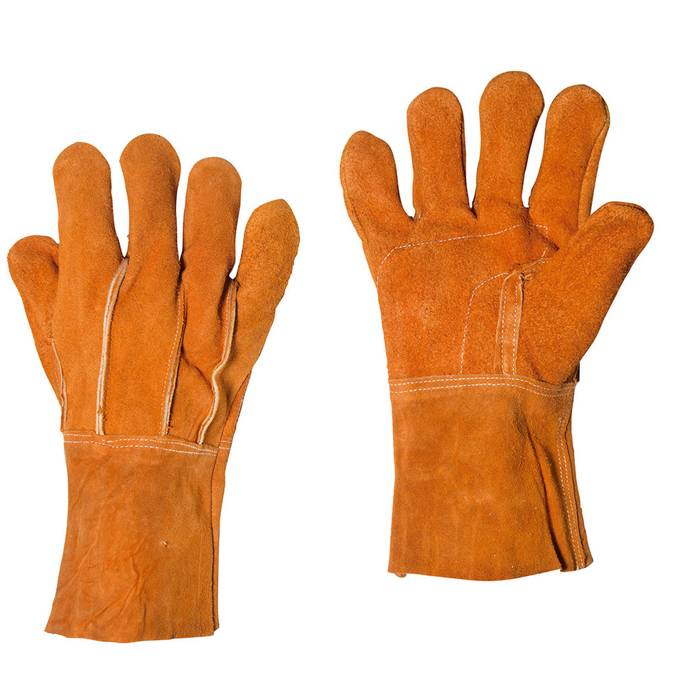 Guantes de carnaza puño largo unitalla Foy 144151