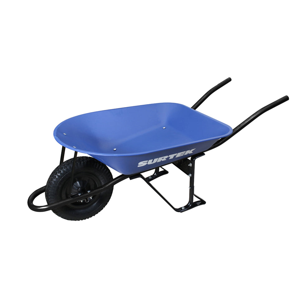 Carretilla reforzada con bastidor metálico 4 Ft3 llanta neumática reforzada de 4 capas Surtek CAT404