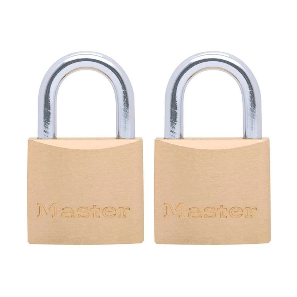 CANDADO SOLIDO DE LATON 1-3/16" PAQ 2 PZ