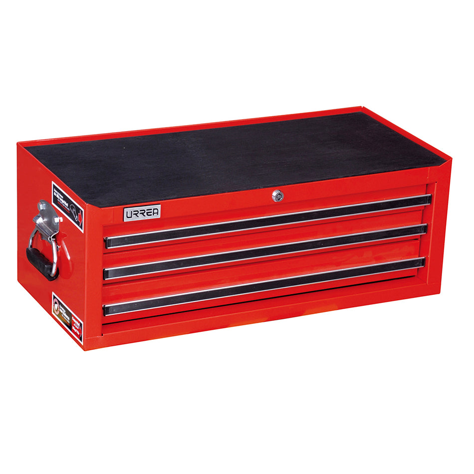 Gabinete intermedio 3 gavetas color rojo serie X 27" Urrea X27I3