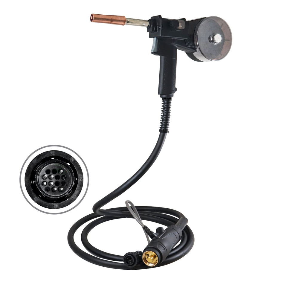 SPOOL GUN 0.6 - 1.2MM 3M T/TWECO 24 VOLT