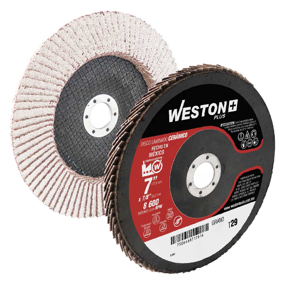 DISCO LAMINADO CERAMICO P/ALUMINIO C/RES