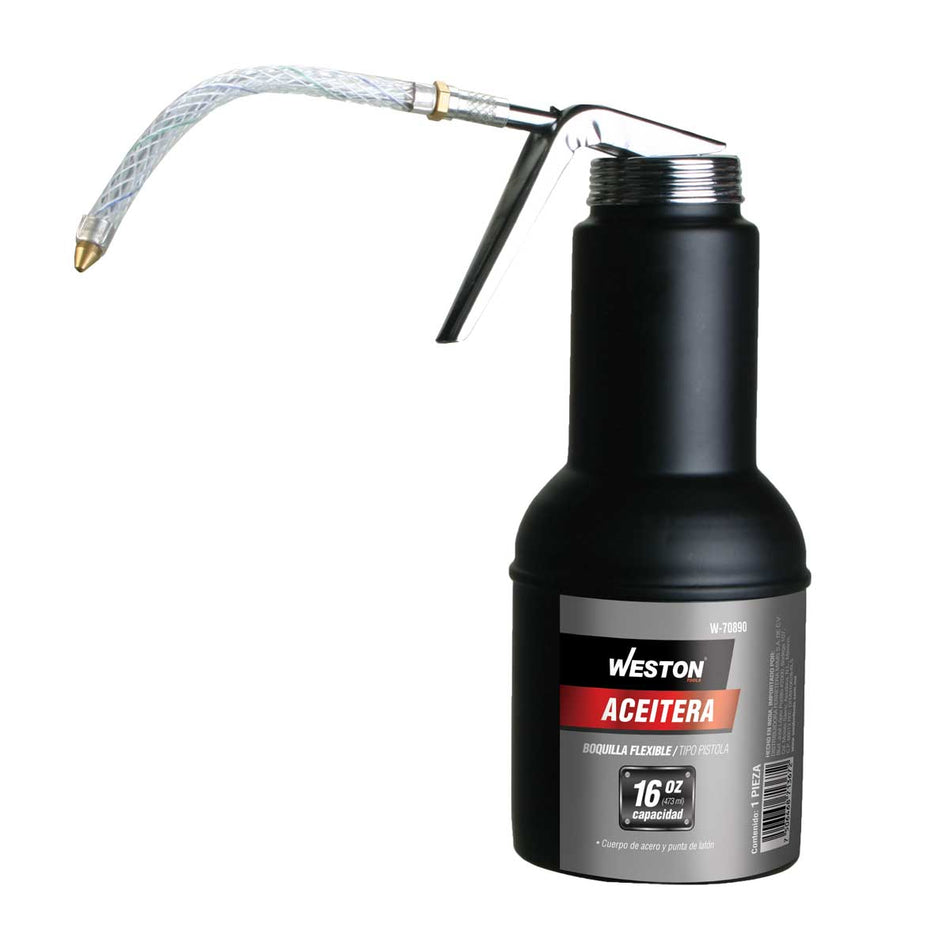 ACEITERA FLEXIBLE T/PISTOLA 16OZ, WESTON