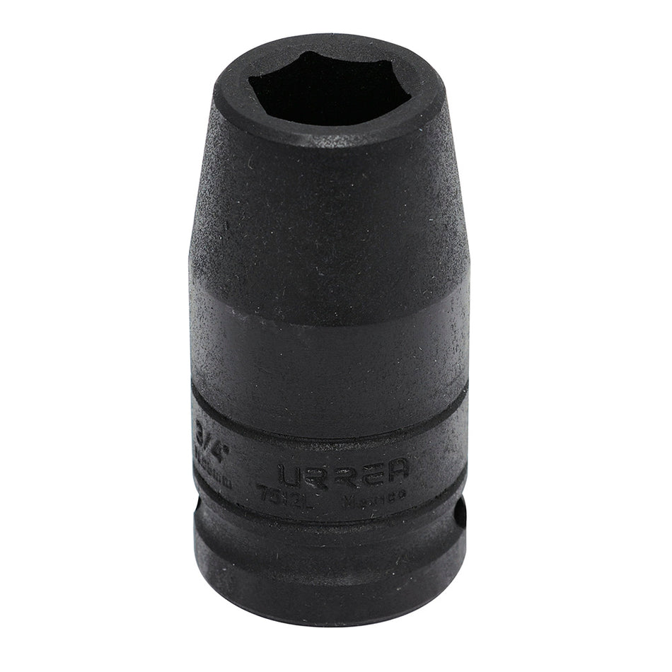 Dado de impacto largo cuadro de 3/4", 6 puntas, en pulgadas, 3/4" Urrea 7512L