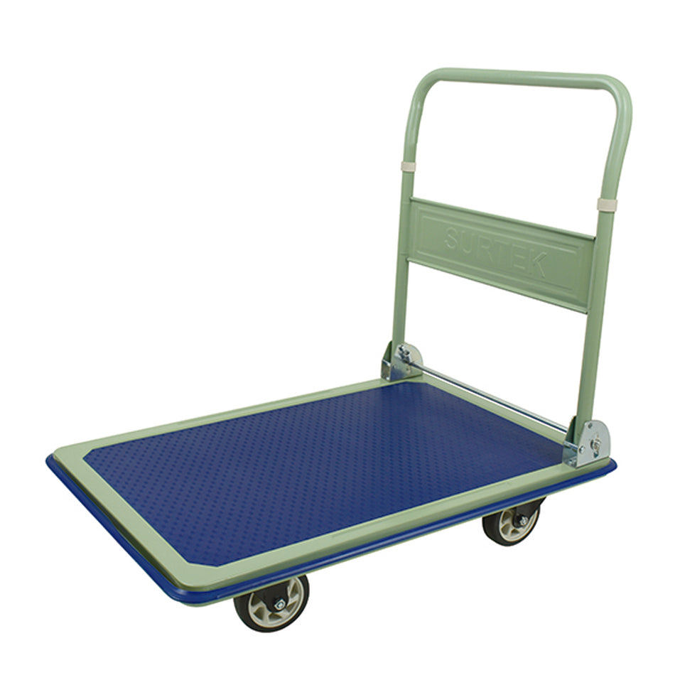 Carro plataforma con maneral retráctil 91.6 cm x 61.6 cm, 5", 300 kg Surtek CPL30