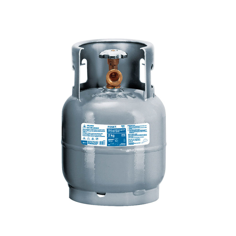 Cilindro portátil para gas LP, 2kg (4.5l TRUPER 45887