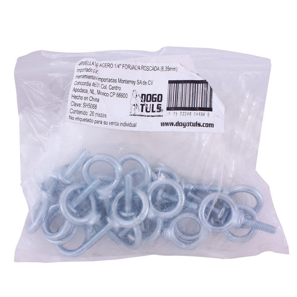 ARMELLA ACERO CORTA 1/4 X 1 FORJADA DOGOTULS SH5068