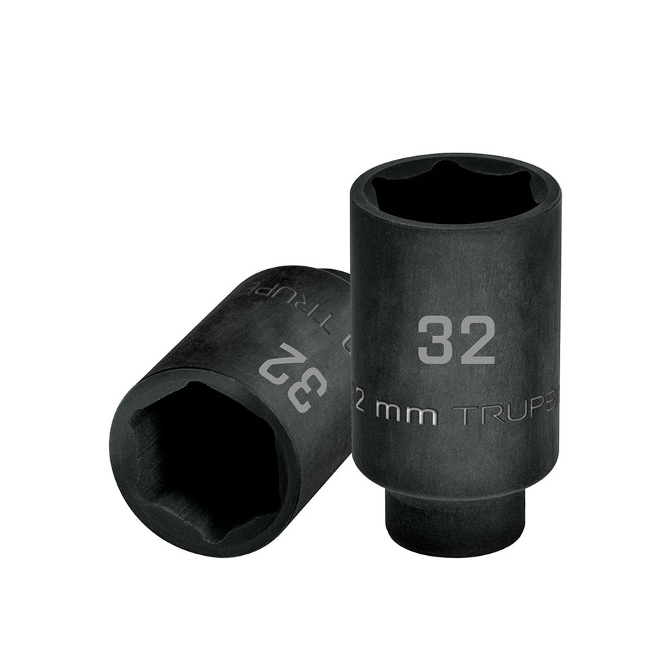 Dado largo impacto de 32 mm, 6 puntas, c