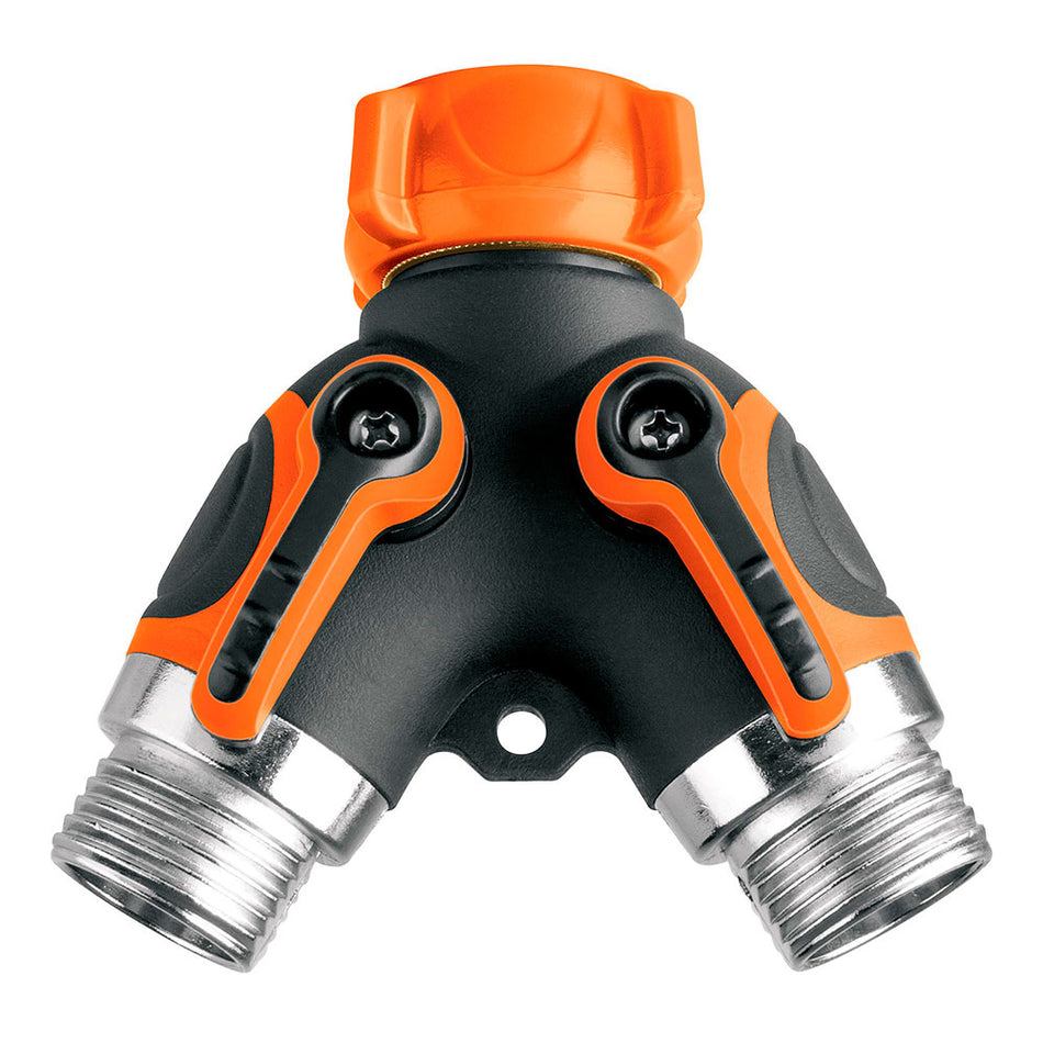 Conector 'Y' 3/4' metálico con recubrimi