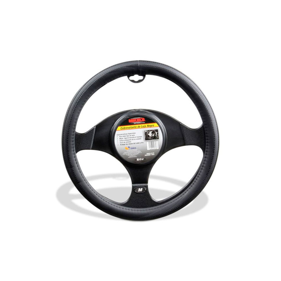 Cubre volante tipo piel, color negro, MI MIKELS CU-PN