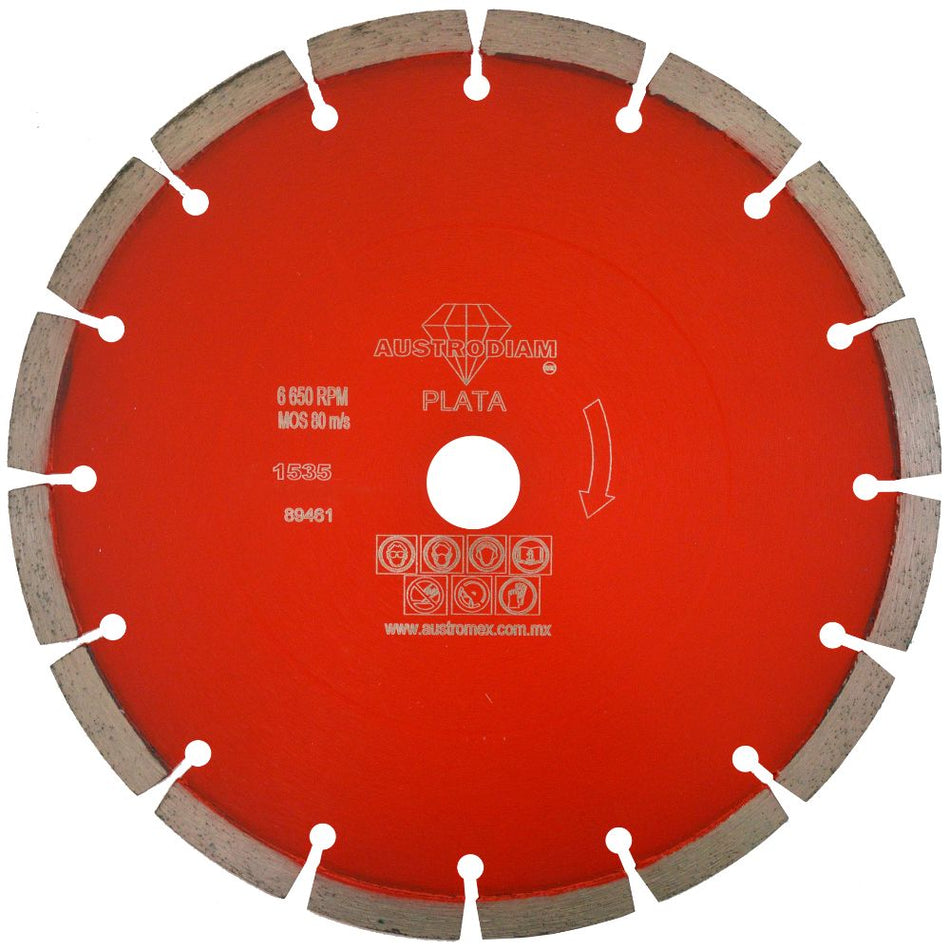 Disco de diamante de 230 x 2.8 x 22.23 m