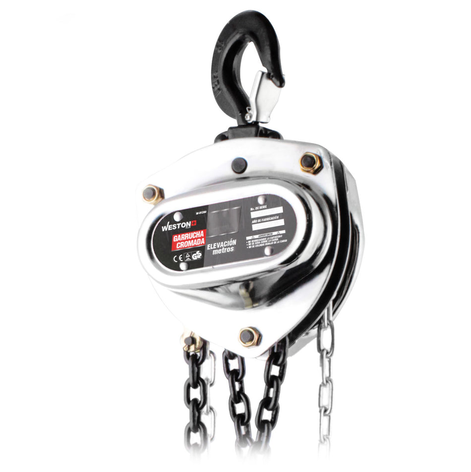 GARRUCHA CROMADA WESTON PLUS 3T 3MTS, WE