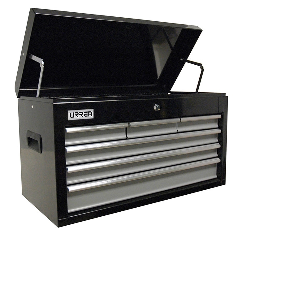 Gabinete superior 6 gavetas color negro serie H 41" Urrea H27S6