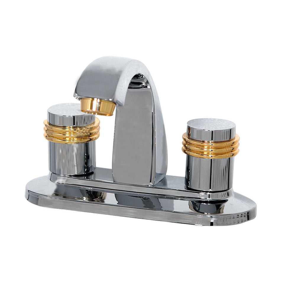 MEZCLADORA PARA LAVABO LATON CROMO MANER