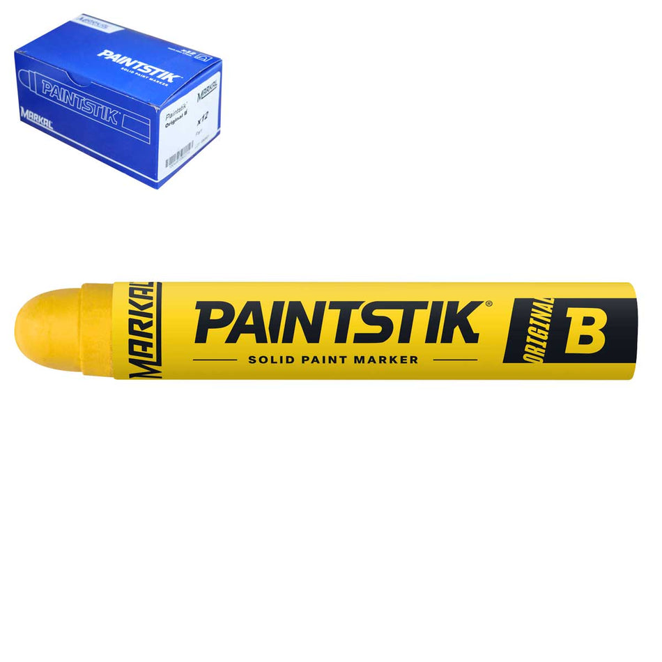MARCADOR B PAINTSTIK AMARILLO (CAJA C/12